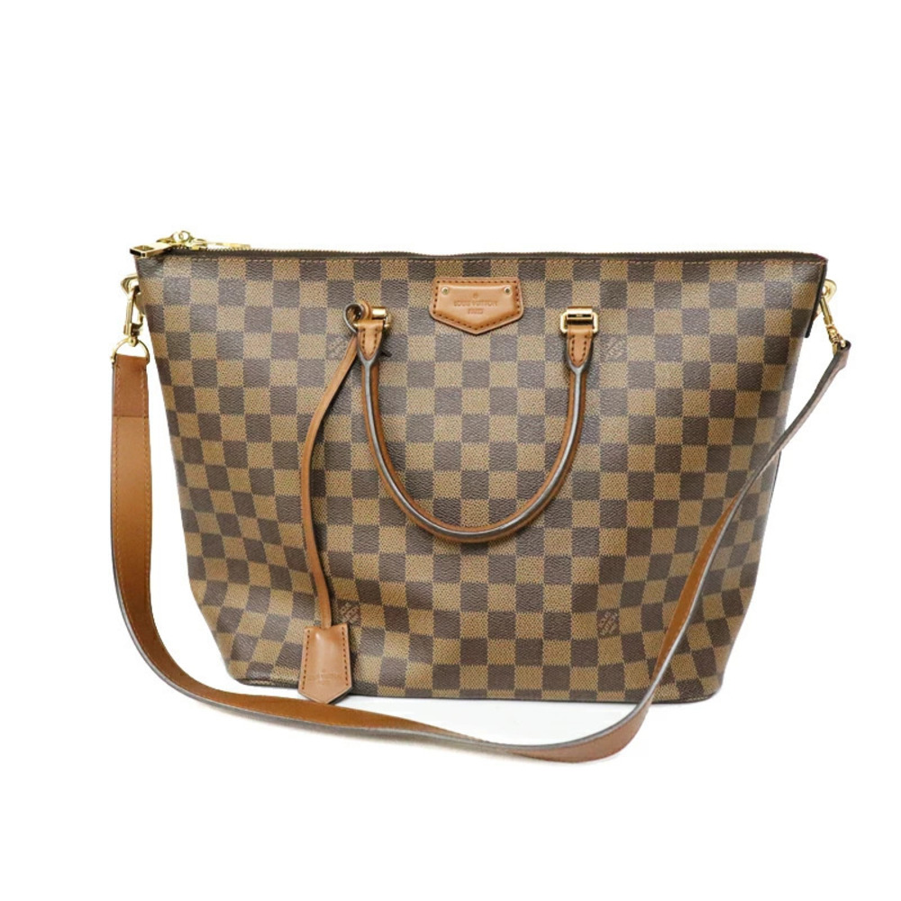 LOUIS VUITTON Belmont Damier Canvas Brown LV Bag Handbag Shoulder